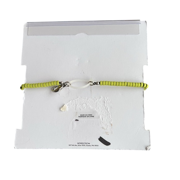 Nordstrom Abound Men's Semi Precious Neon Bracelet/Anklet - Picture 2 of 2